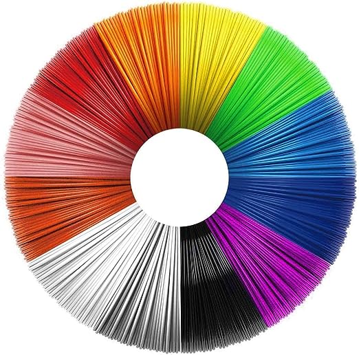 combinazione di filamenti in vari colori
